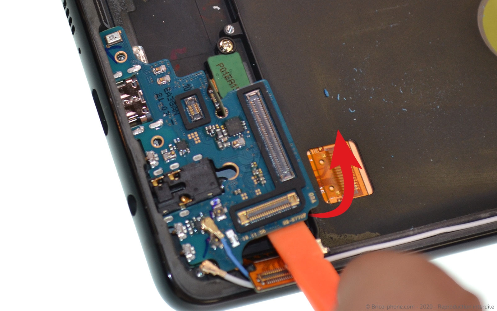 Changement du connecteur de charge sur Galaxy Note 10 Lite photo 2