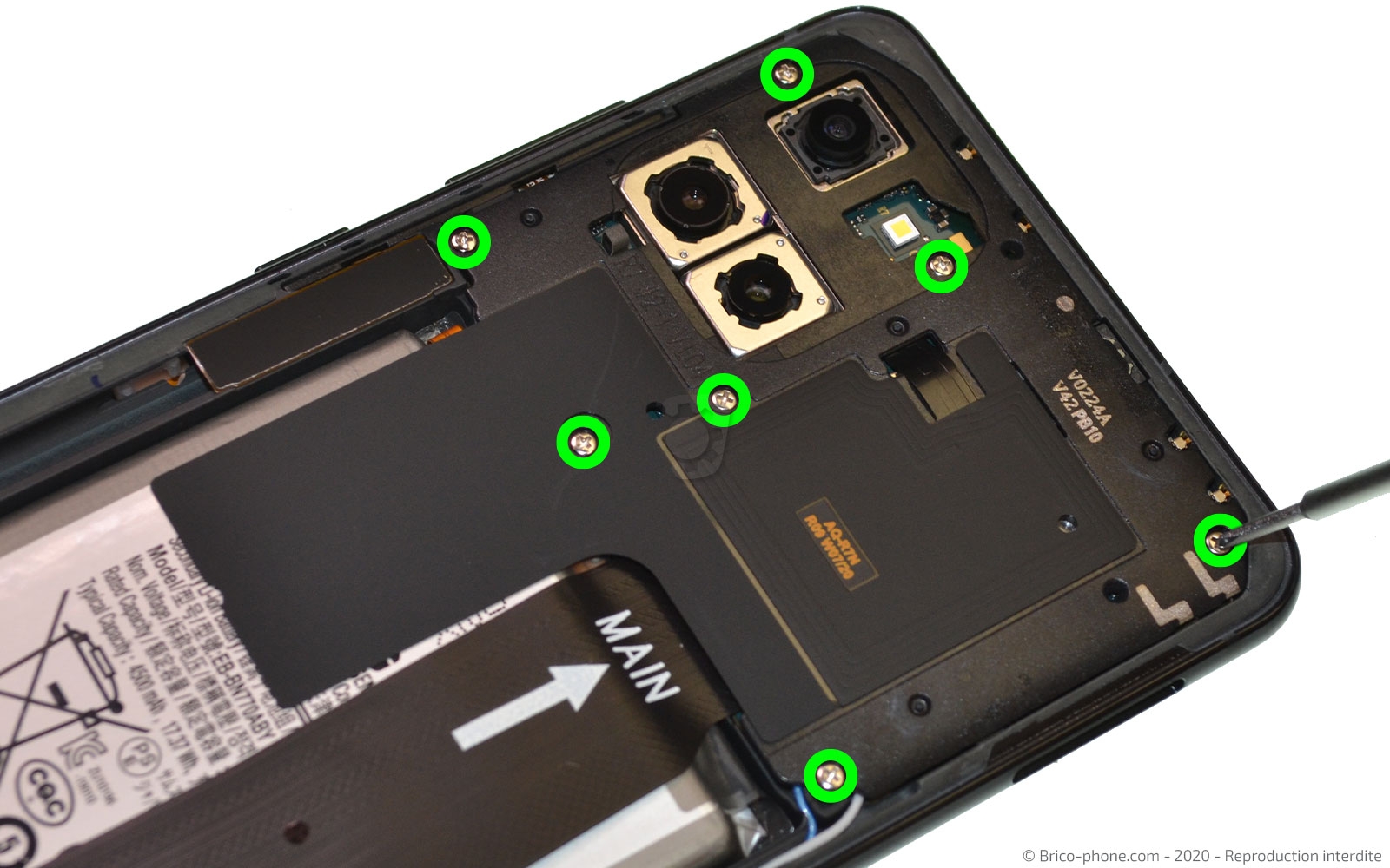 Changement du connecteur de charge sur Galaxy Note 10 Lite photo 1