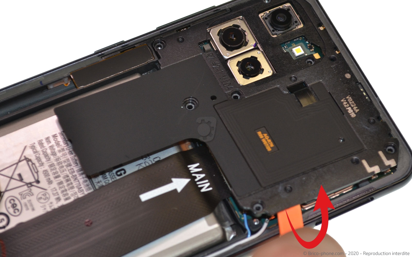 Changement du connecteur de charge sur Galaxy Note 10 Lite photo 2