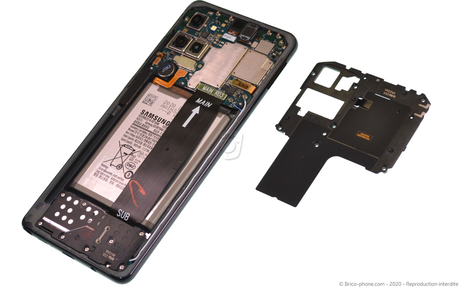 Changement du connecteur de charge sur Galaxy Note 10 Lite photo 3