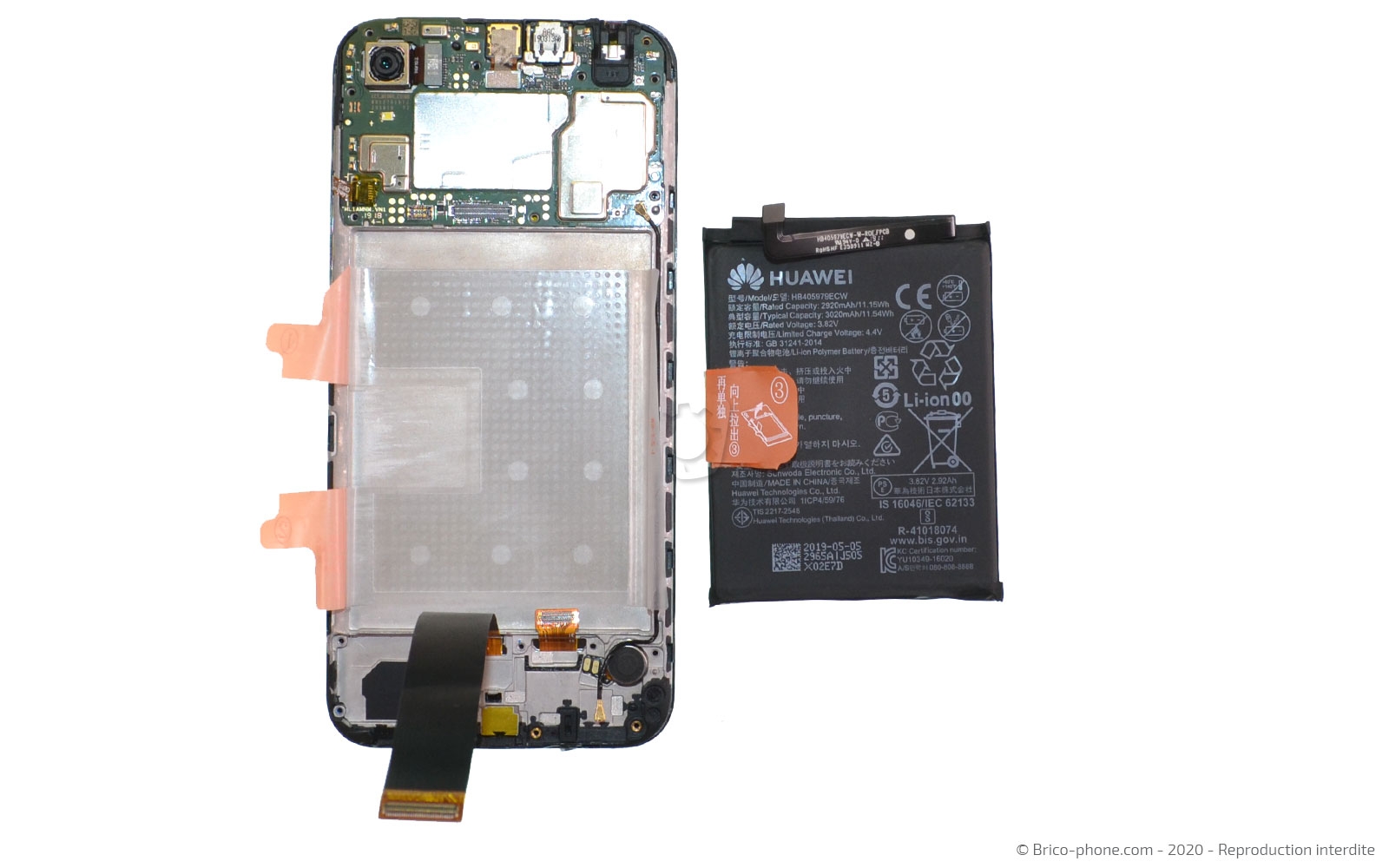 Démontage complet sur Y5 2019 photo 4