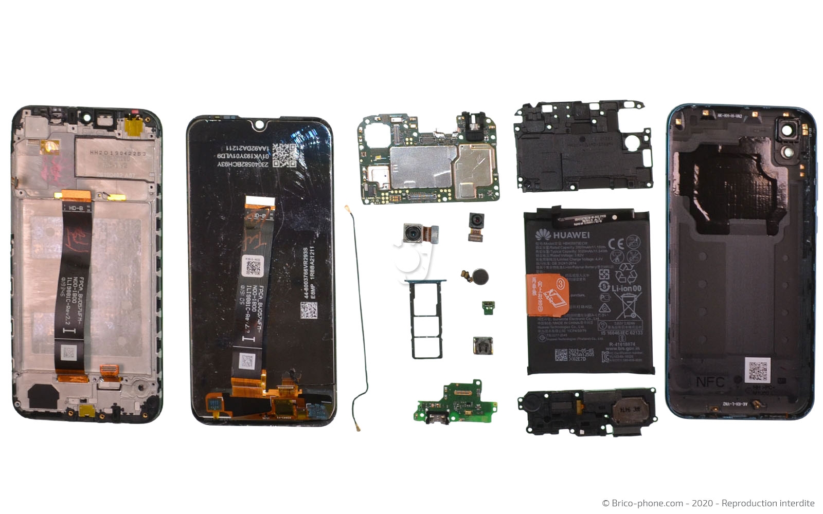 Démontage complet sur Y5 2019 photo 1