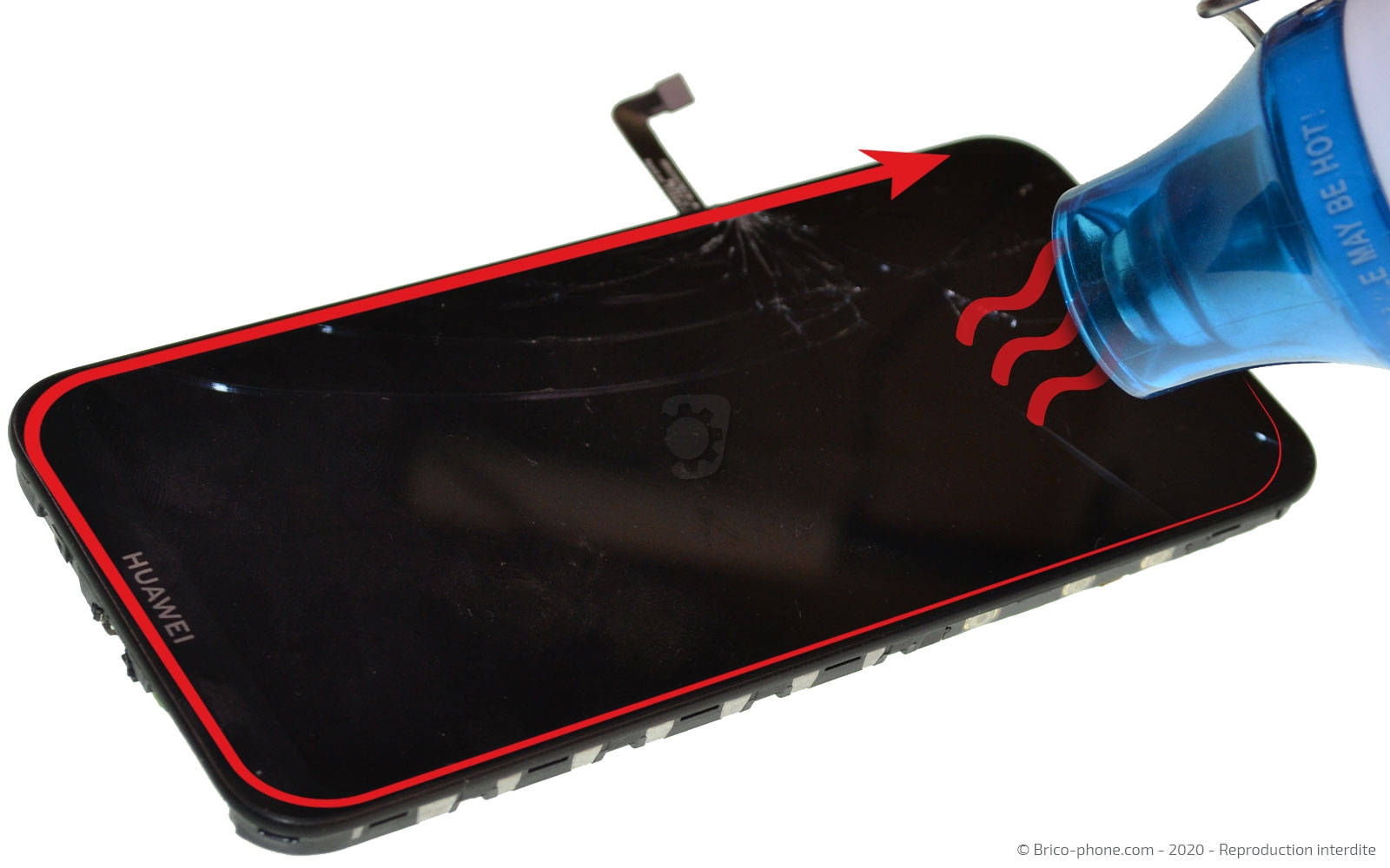 Changement de l'écran (vitre + LCD)  sur Y5 2019 photo 2