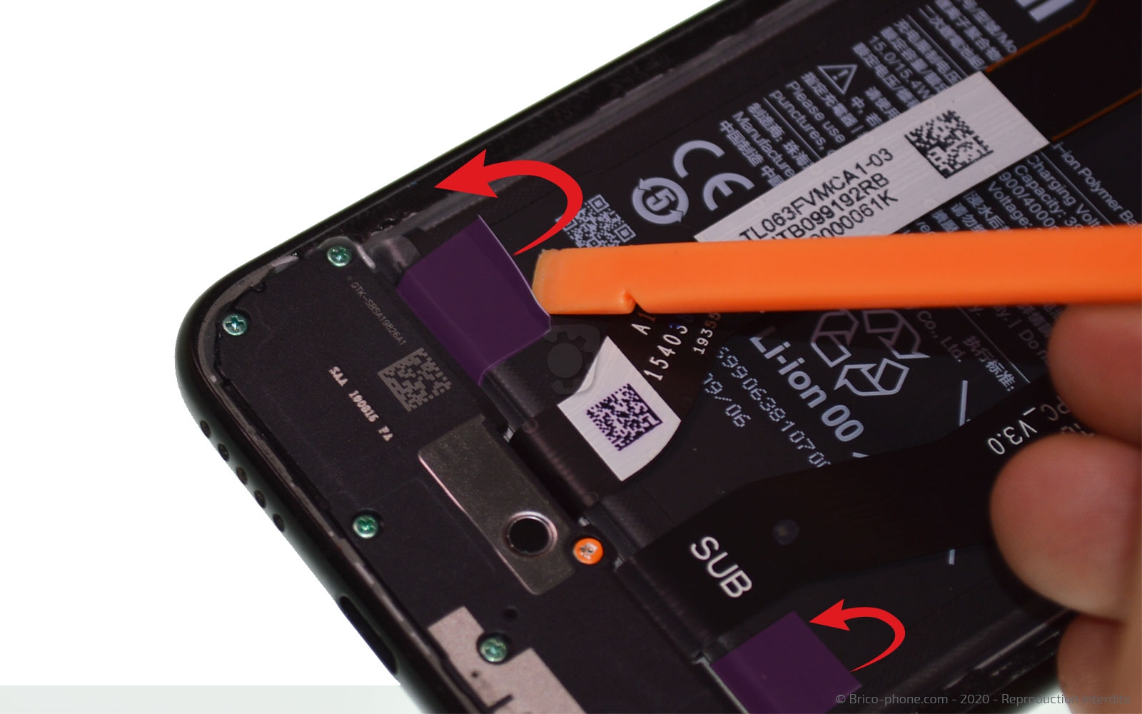 Changement de la batterie sur Redmi Note 8 photo 3