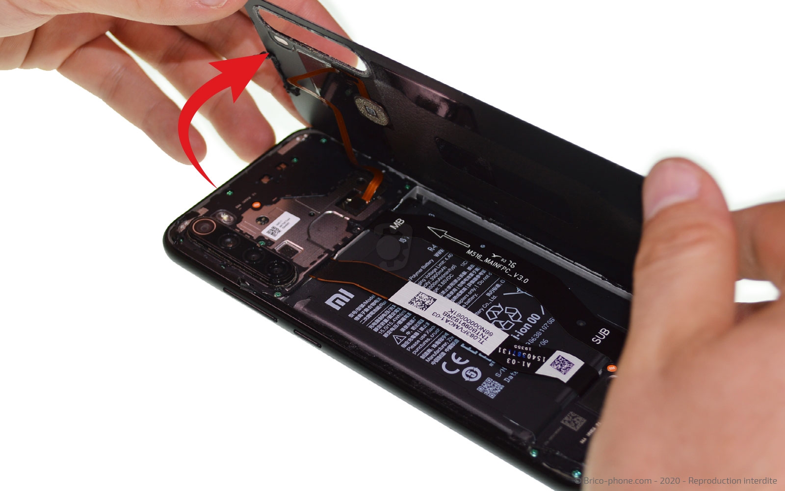 Cache Batterie Vitre Arrière Rouge Pour Xiaomi Redmi 8 - Coque De Remplacement Générique