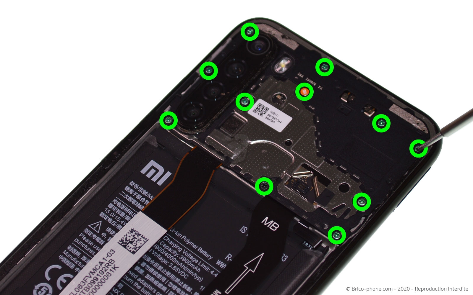 Changement du connecteur de charge sur Redmi Note 8 photo 1