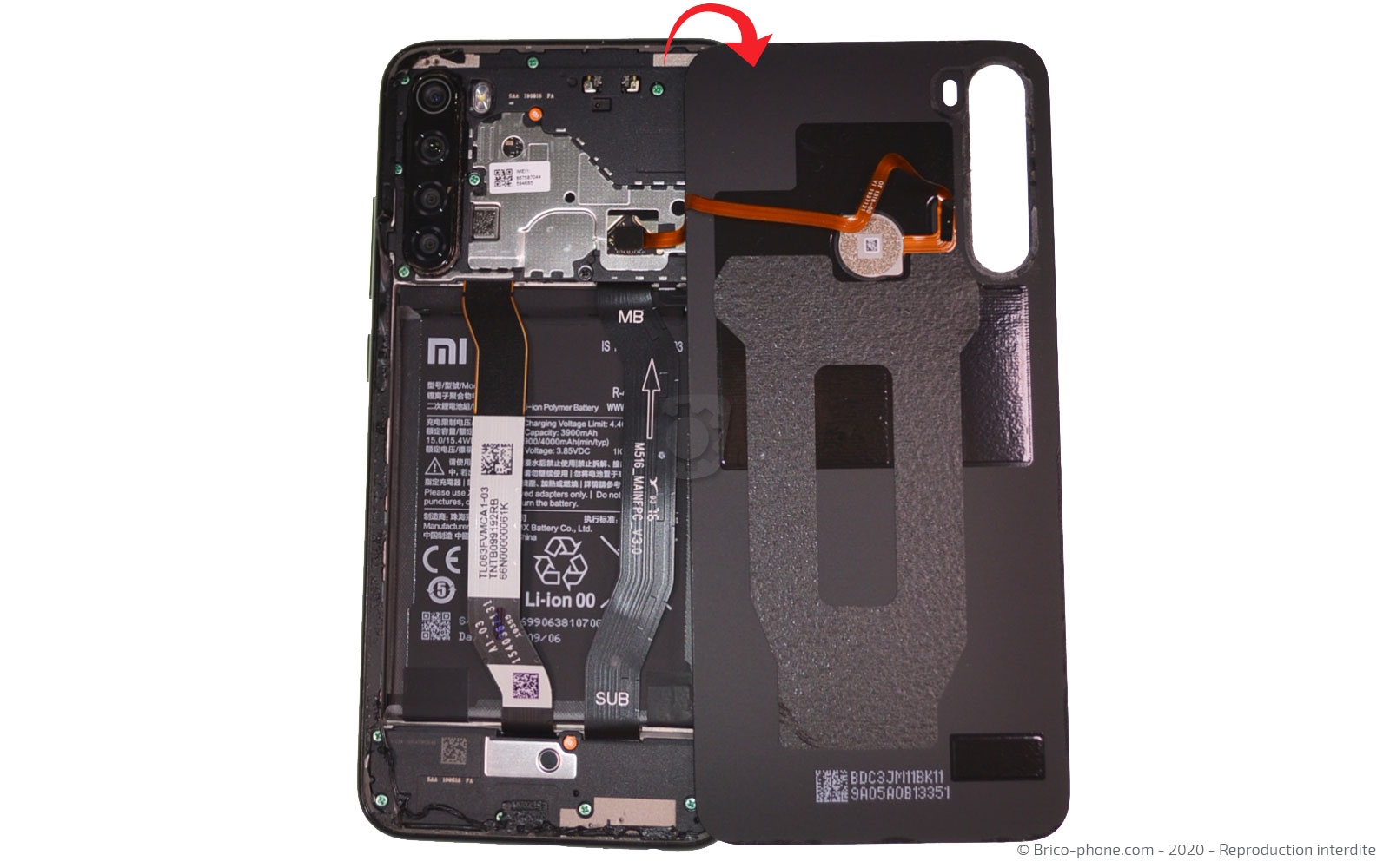 Changement du connecteur de charge sur Redmi Note 8 photo 3