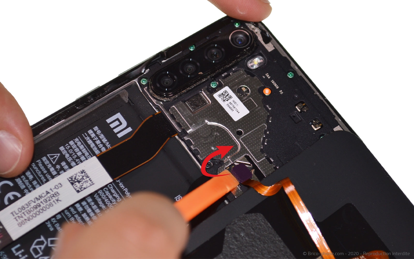 Changement du connecteur de charge sur Redmi Note 8 photo 4