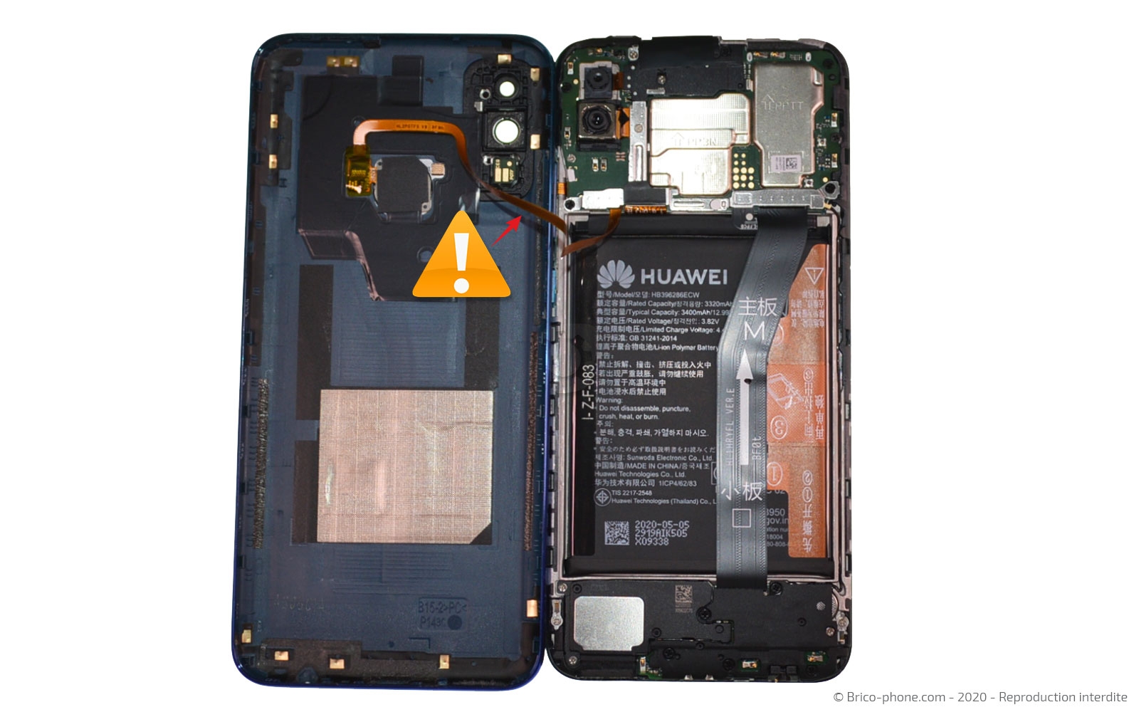 Changement de batterie sur P Smart 2020 photo 4