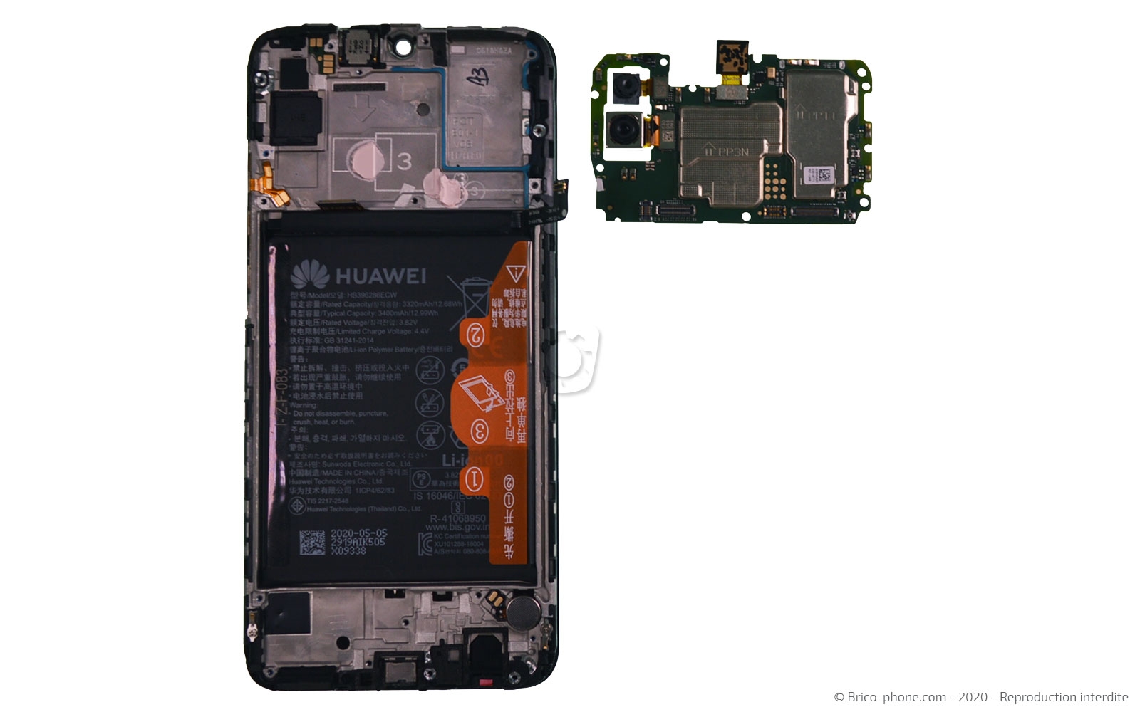 Changement du bloc écran sur P Smart 2020 photo 4