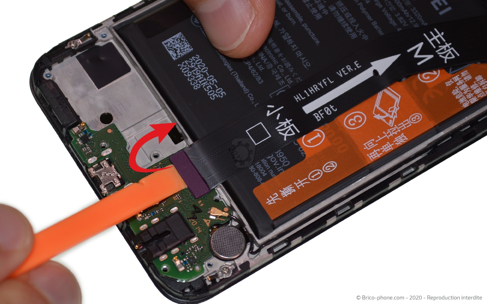 Changement du connecteur de charge sur P Smart 2020 photo 1