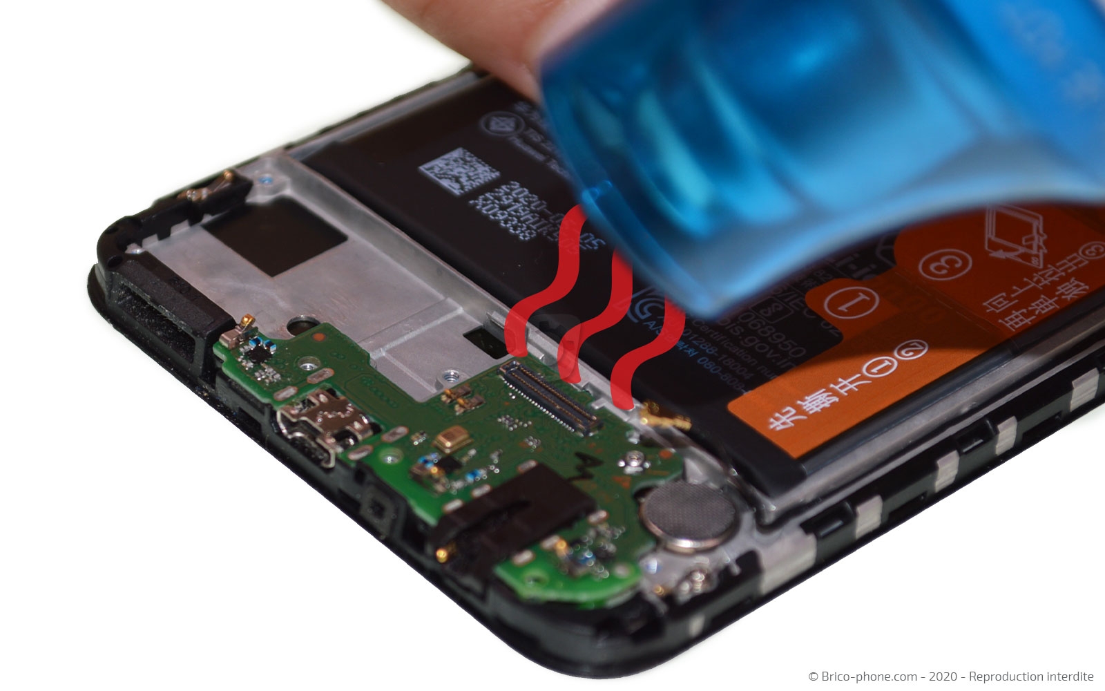 Changement du connecteur de charge sur P Smart 2020 photo 3