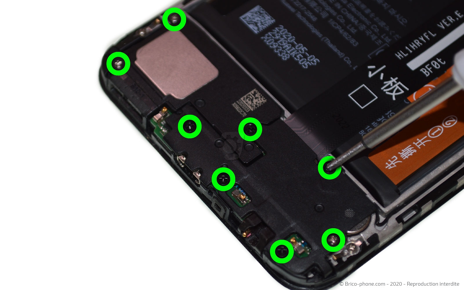 Changement du connecteur de charge sur P Smart 2020 photo 1