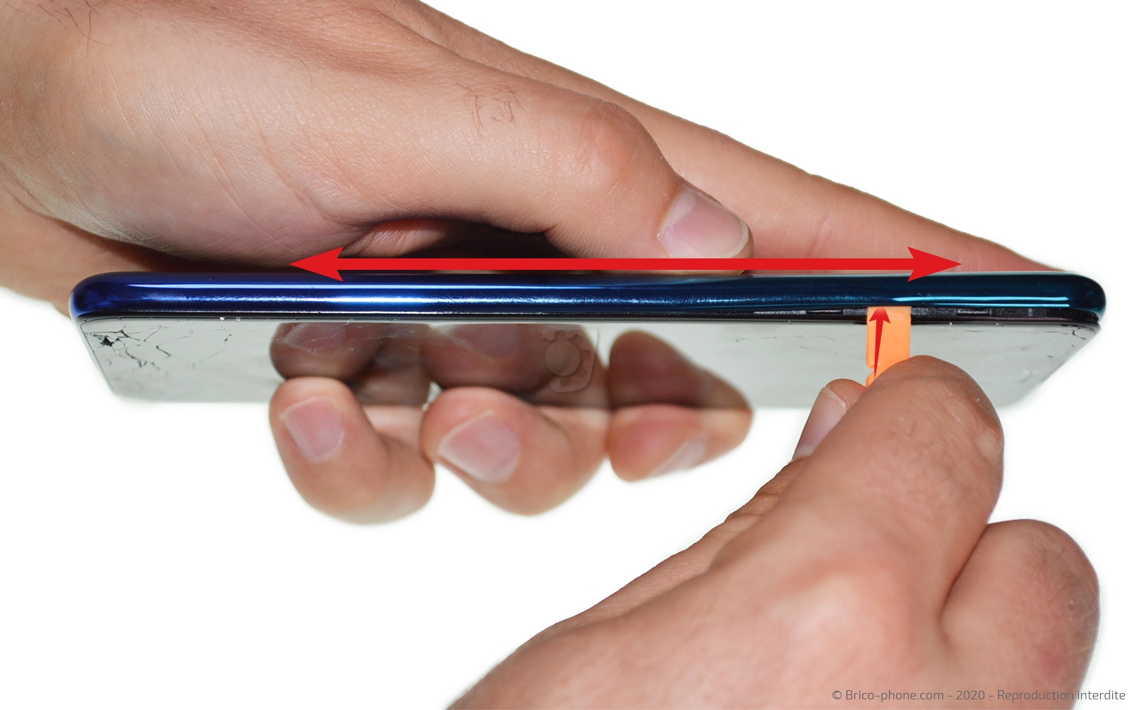 Changement d'écran  ( vitre + LCD ) sur P Smart 2020 photo 2