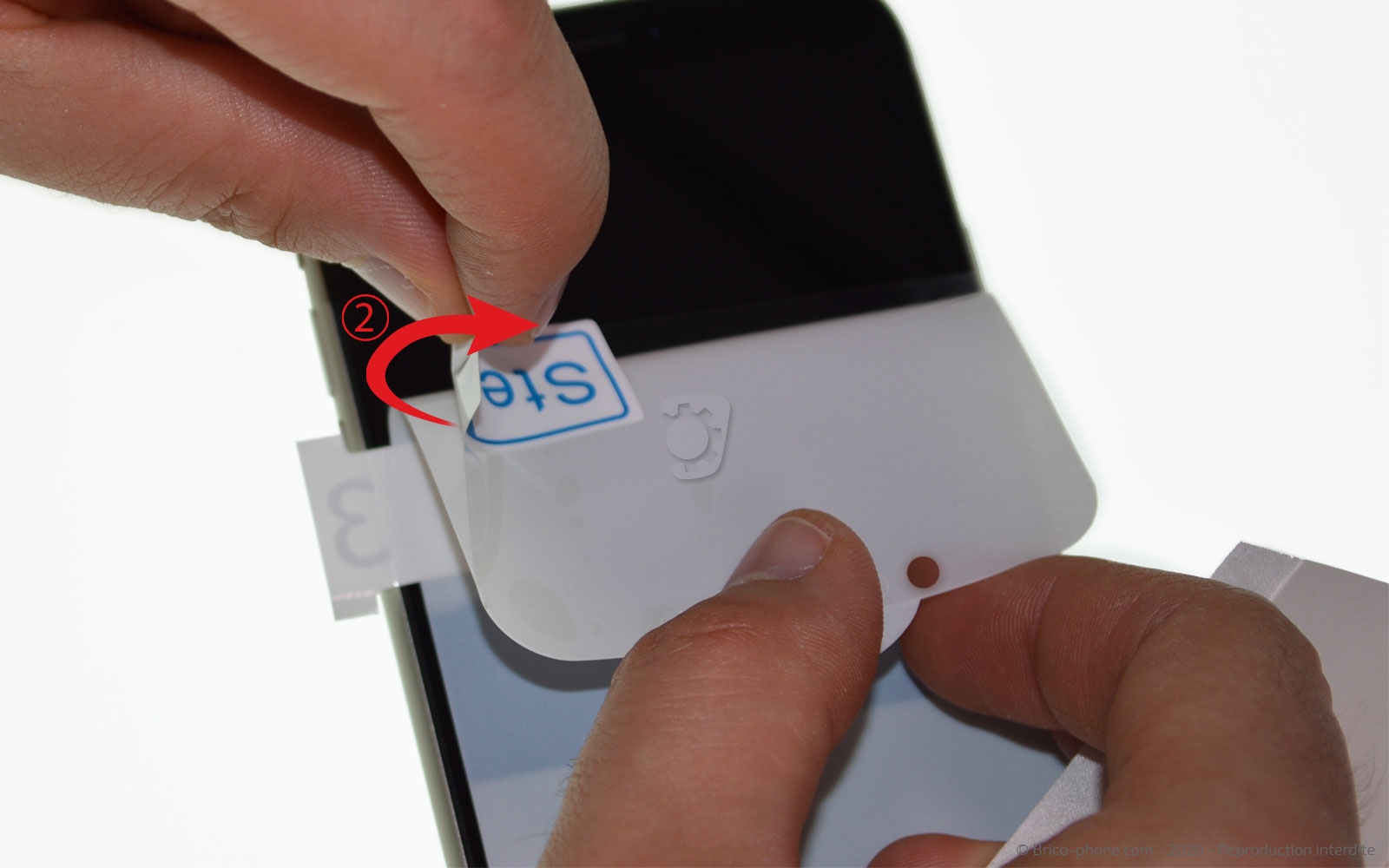 Pose d'une protection d'écran en Hydrogel photo 1