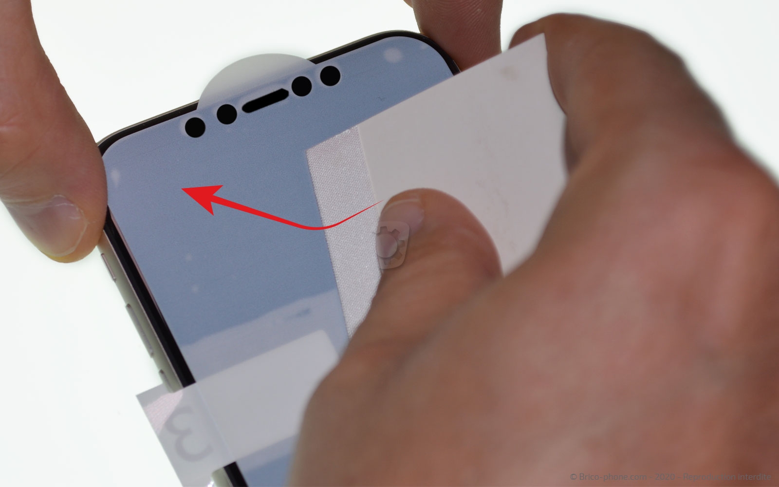 Pose d'une protection d'écran en Hydrogel photo 2