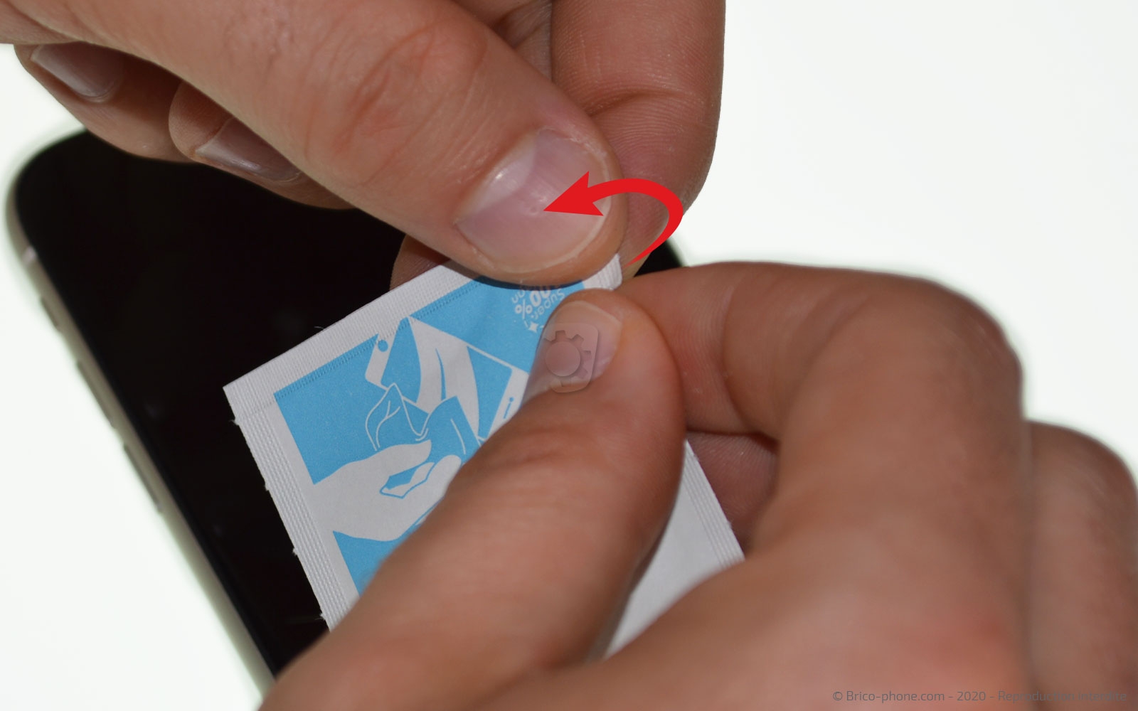 Pose d'une protection d'écran en Hydrogel photo 1