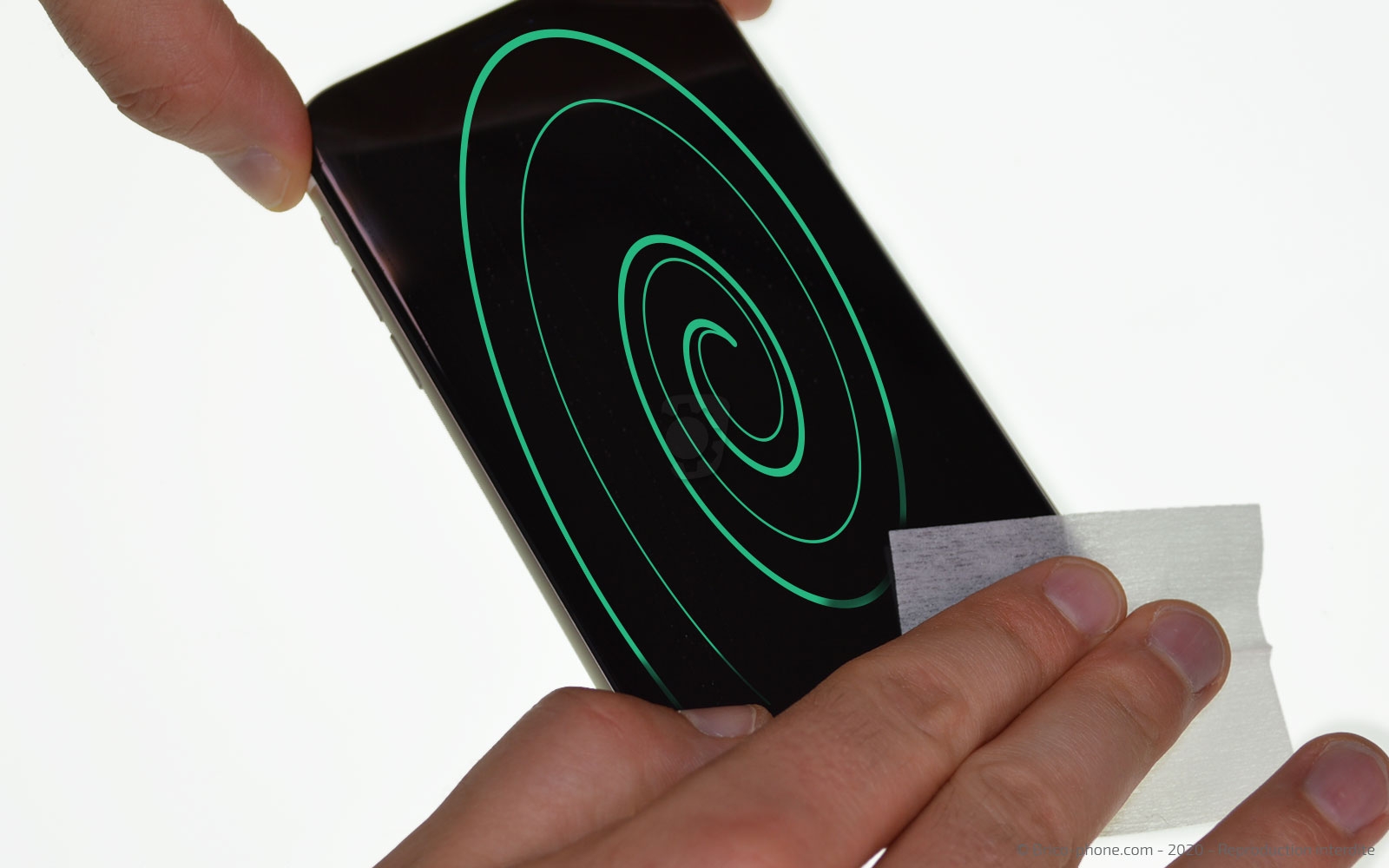 Pose d'une protection d'écran en Hydrogel photo 2