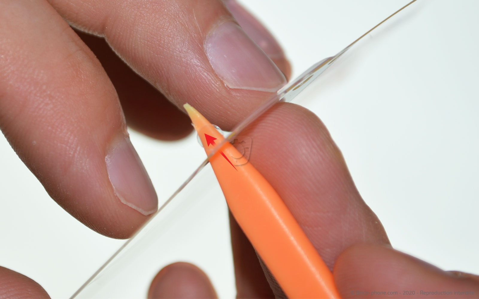 Pose d'une protection d'écran en Hydrogel photo 1