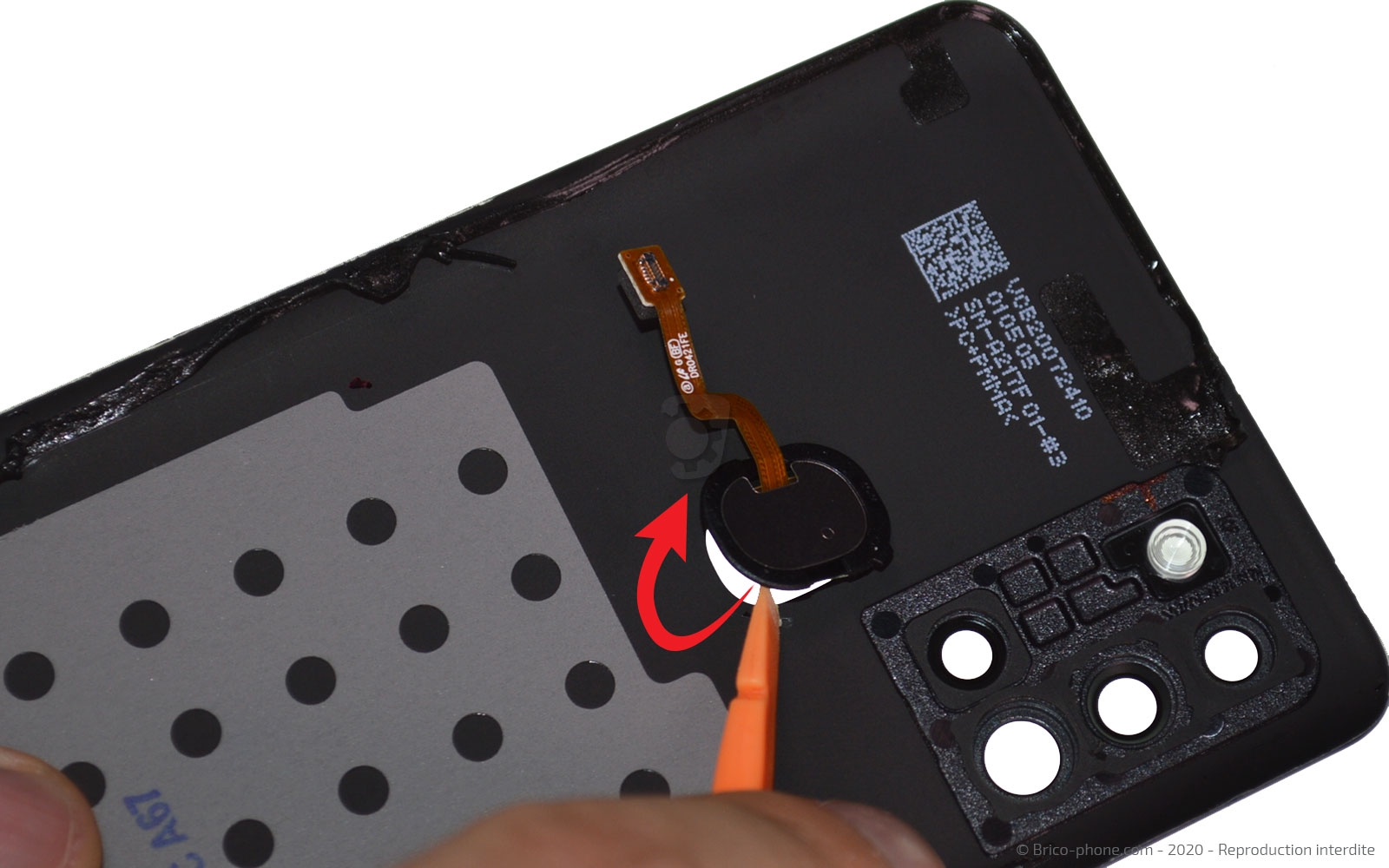 Changement de la vitre arrière sur Galaxy A21s photo 2