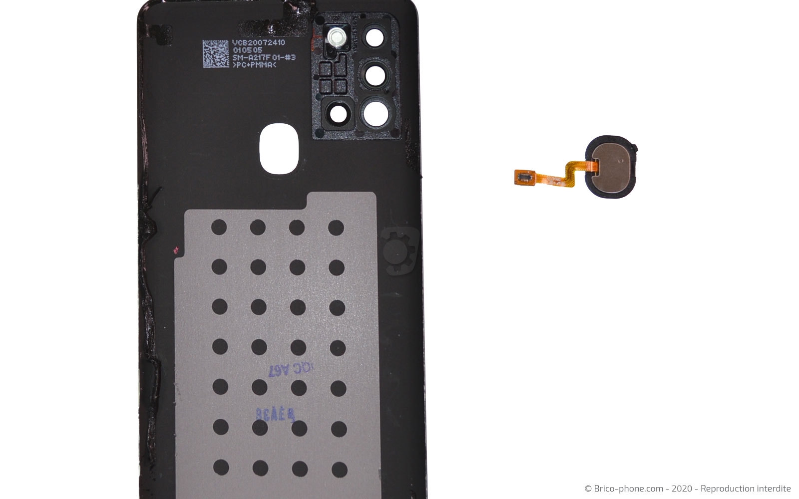 Changement de la vitre arrière sur Galaxy A21s photo 3