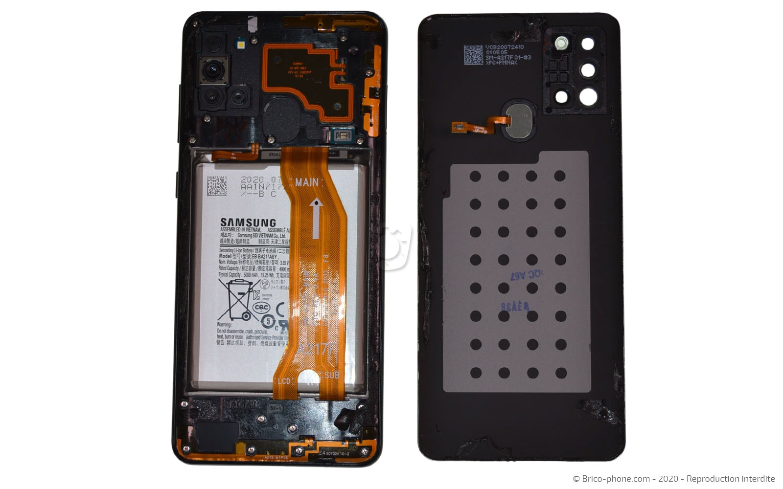 Changement de la vitre arrière sur Galaxy A21s photo 4