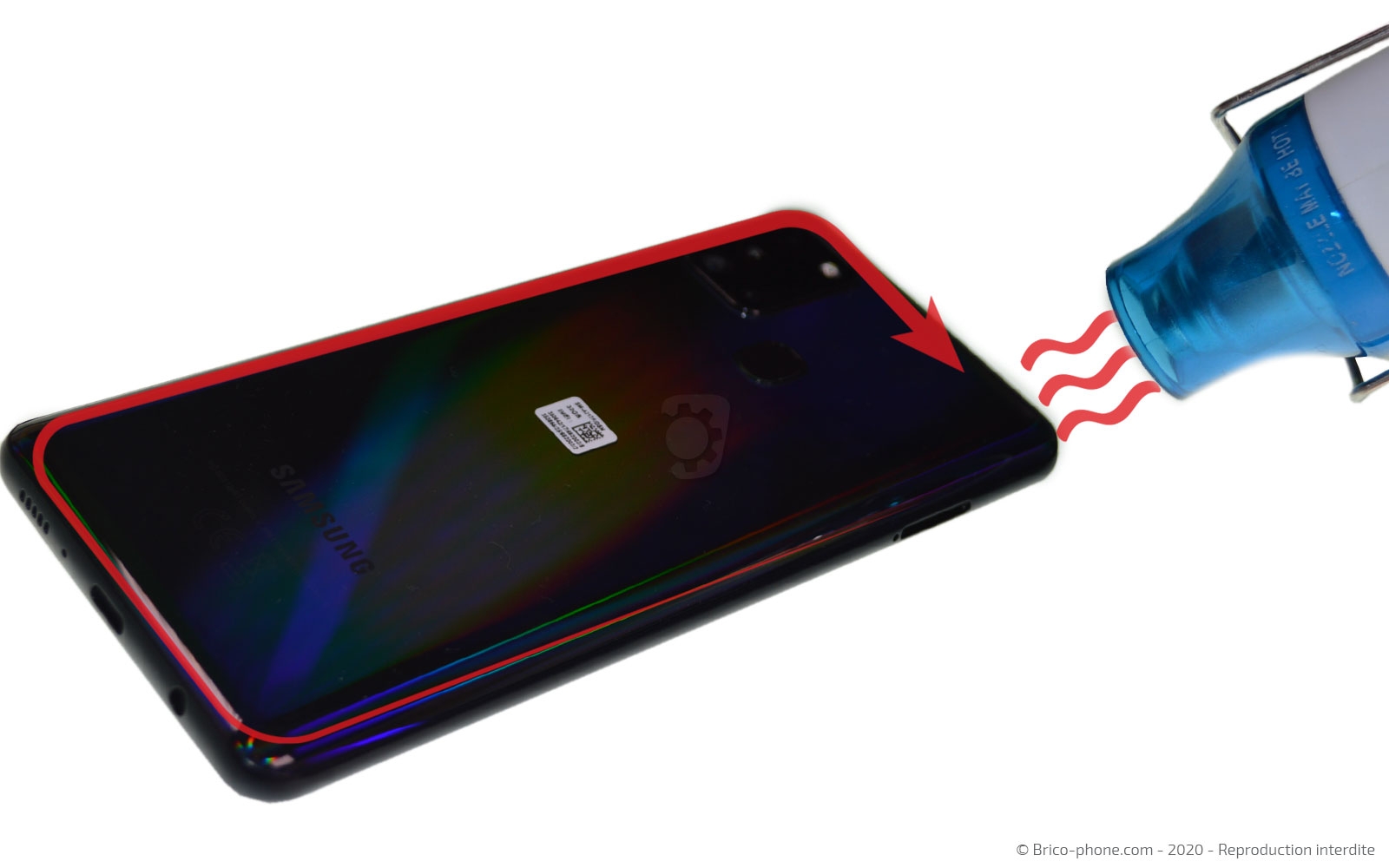 Changement de batterie sur Galaxy A21s photo 2