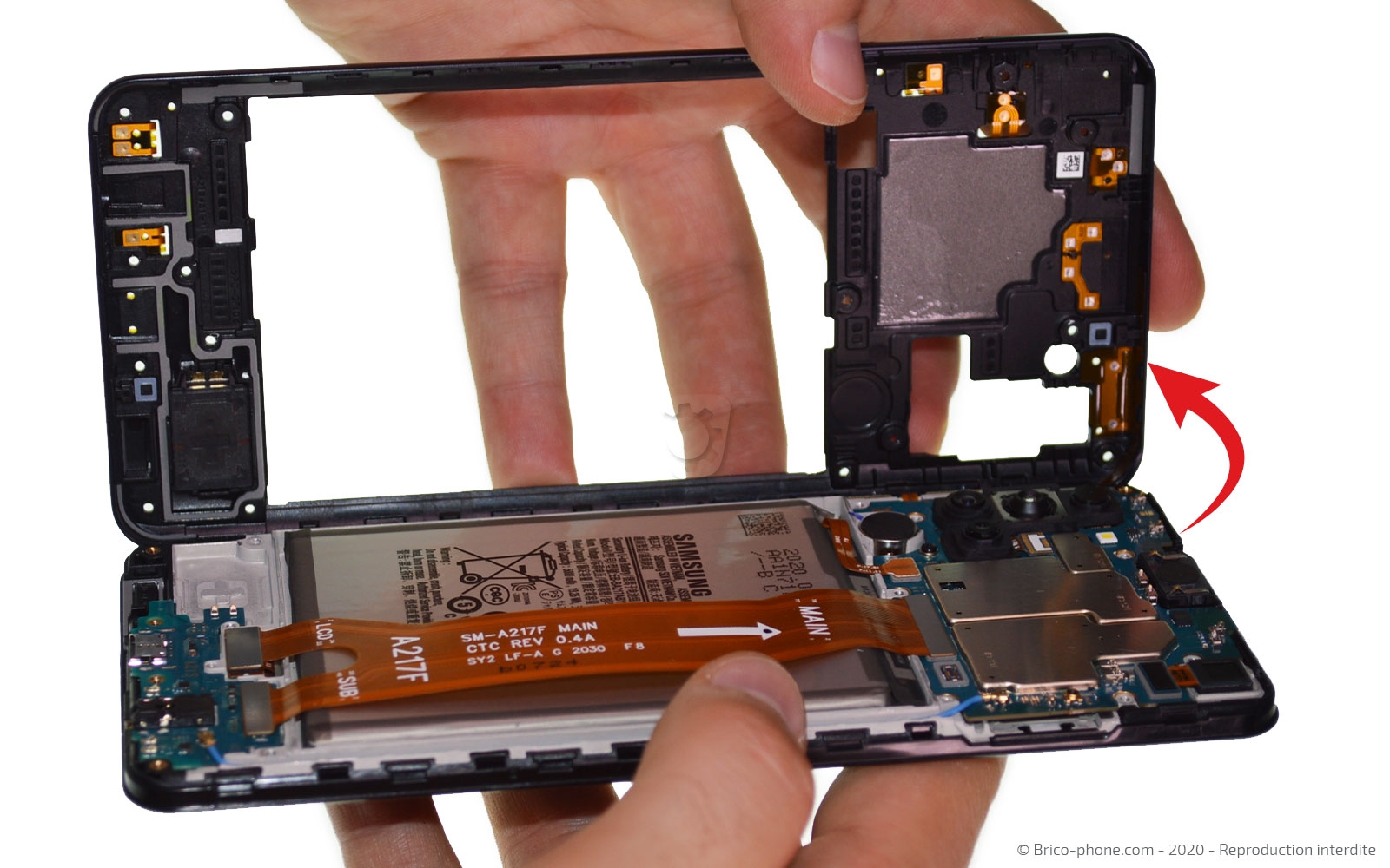 Changement du connecteur de charge sur Galaxy A21s photo 4