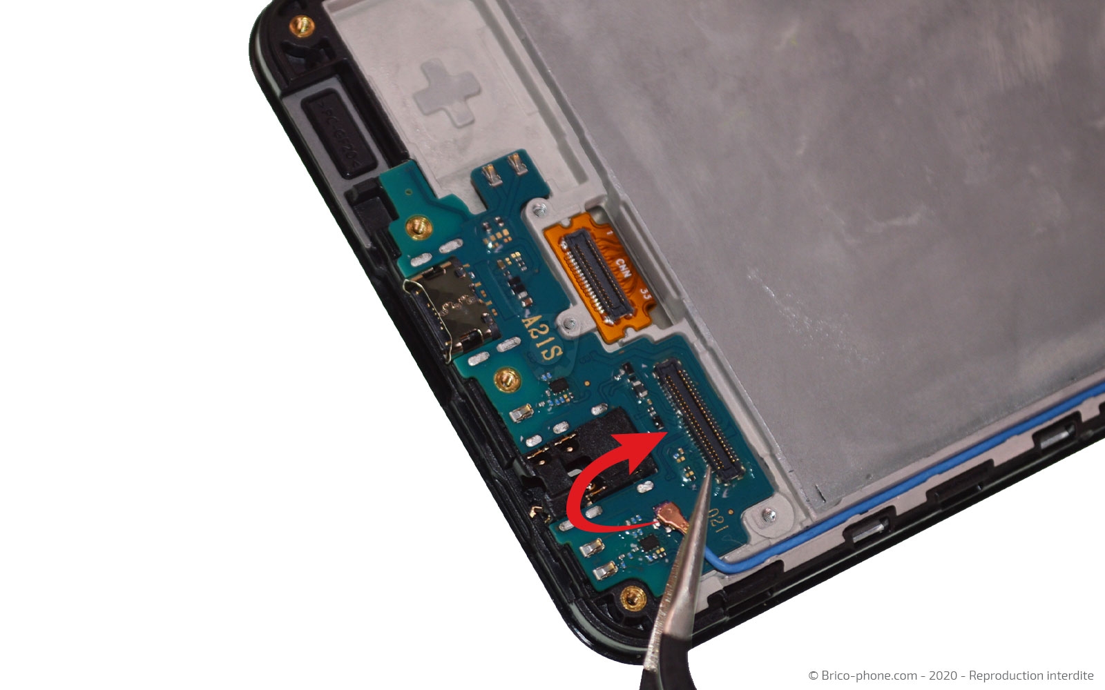 Changement du bloc écran sur Galaxy A21s photo 1