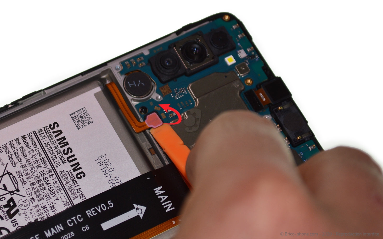 Changement de batterie sur Galaxy A41 photo 1