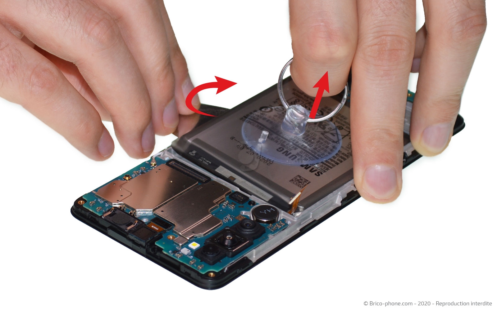 Changement de batterie sur Galaxy A41 photo 1