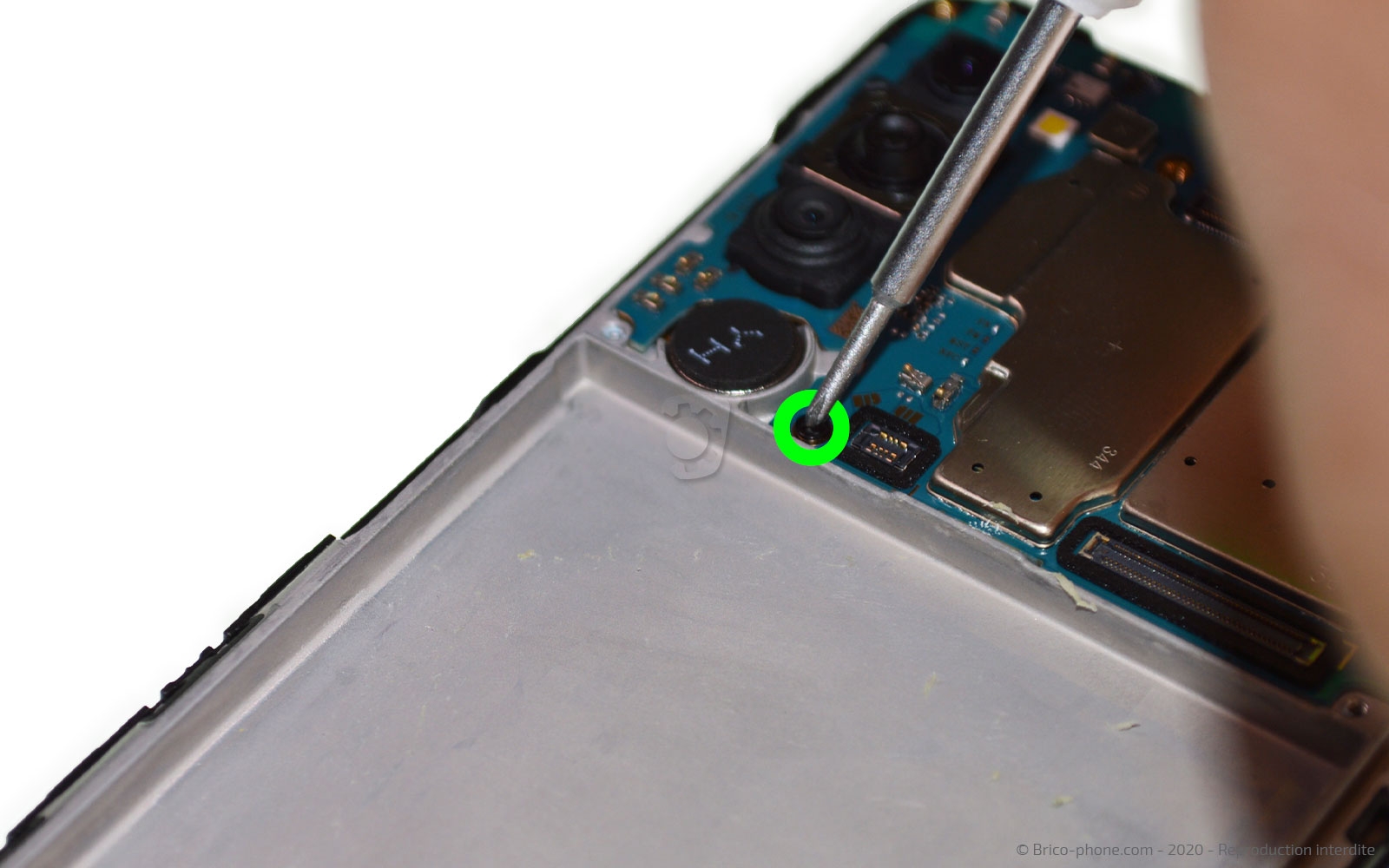 Changement du bloc écran sur Galaxy A41 photo 3