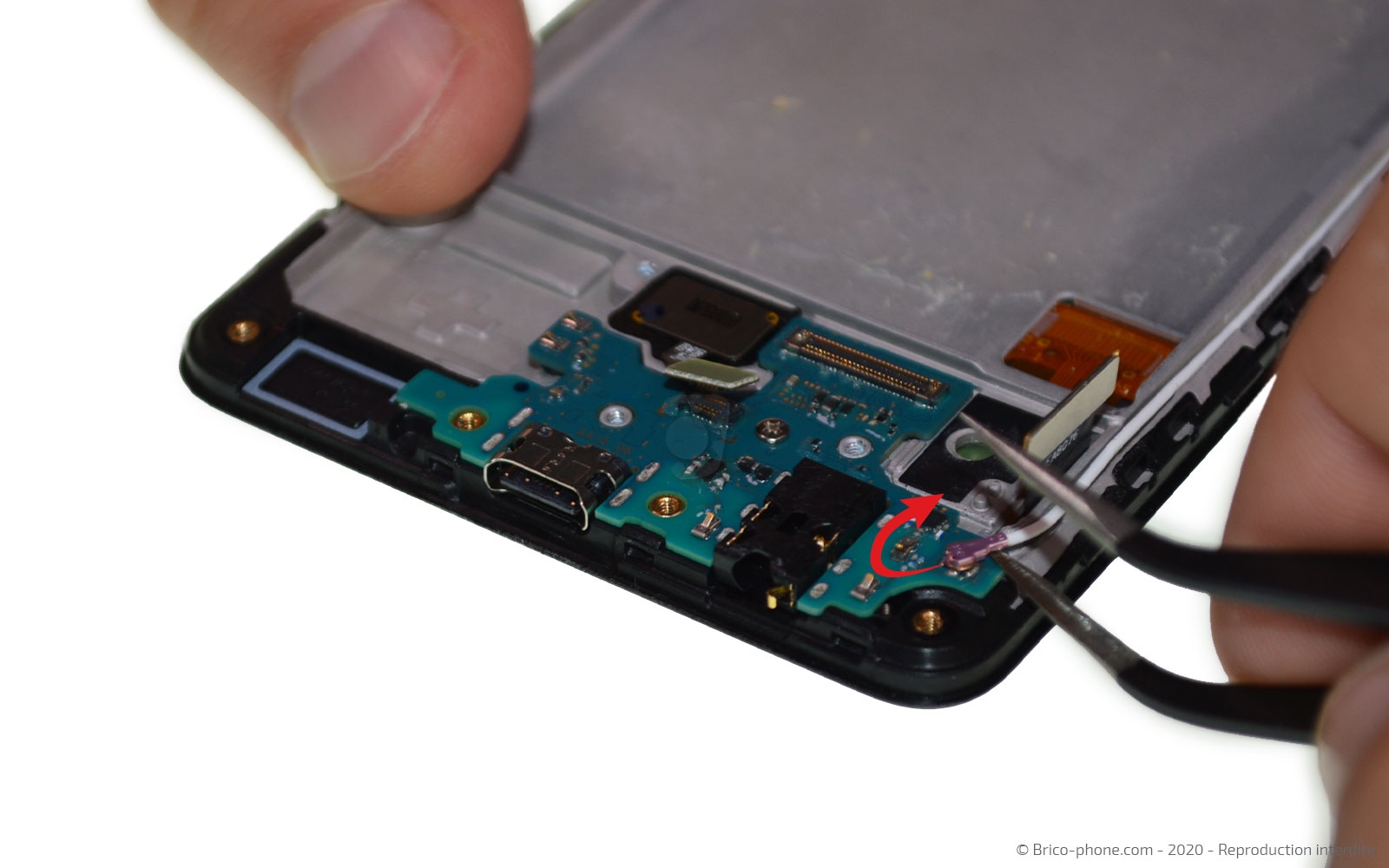 Changement du bloc écran sur Galaxy A41 photo 2