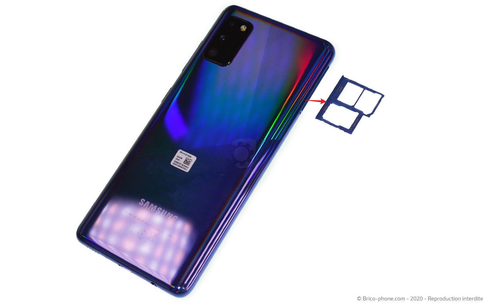 Changement du bloc écran sur Galaxy A41 photo 3