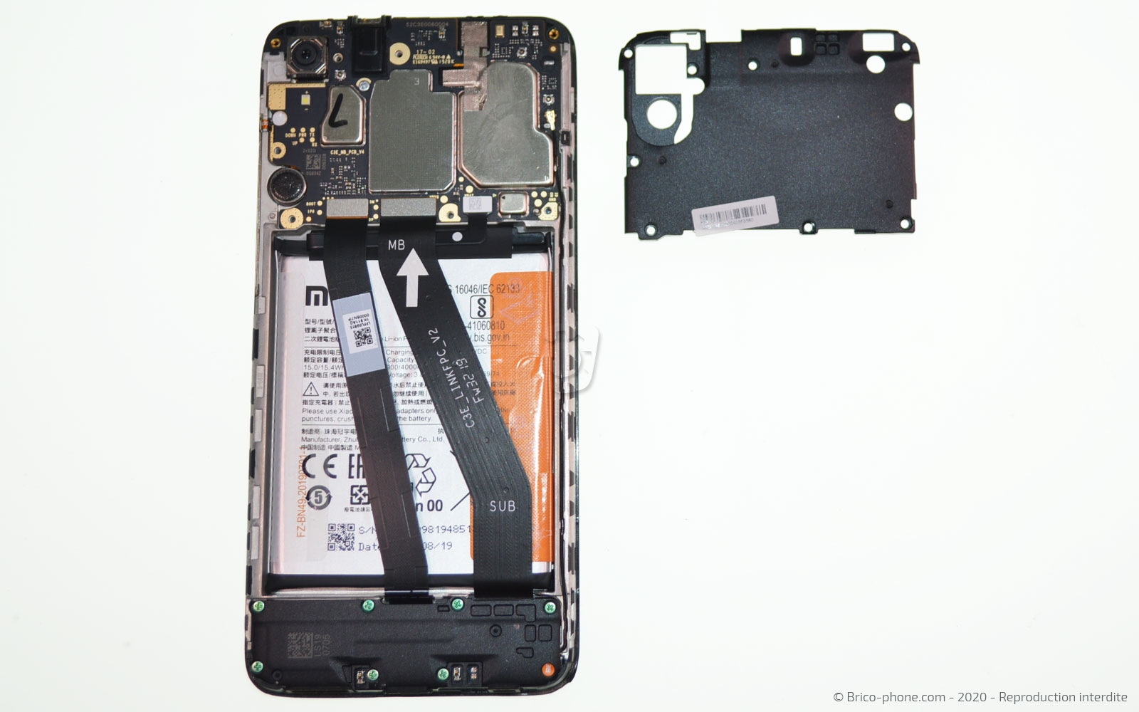 Changement du connecteur de charge sur Redmi 7A photo 3