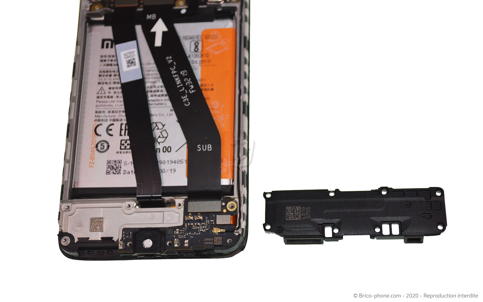 Changement du connecteur de charge sur Redmi 7A photo 3