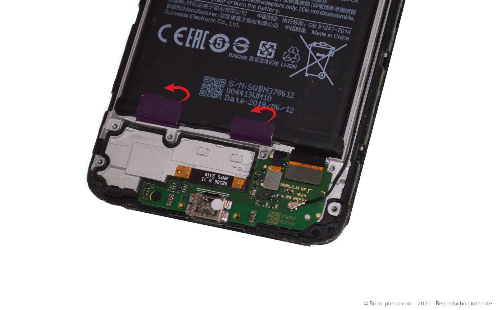 Changement de batterie sur Redmi 6 photo 1