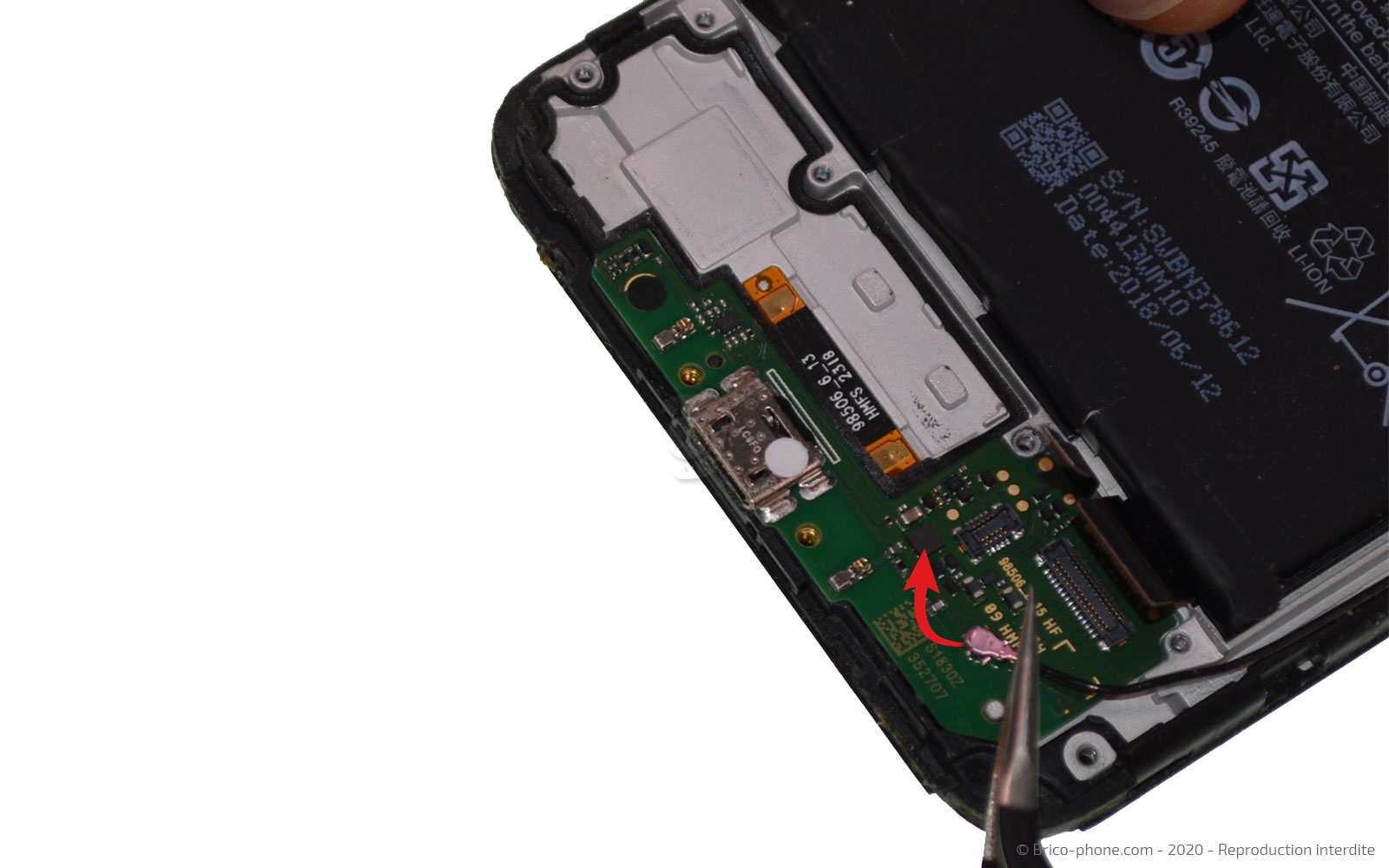 Changement du connecteur de charge sur Redmi 6 photo 3