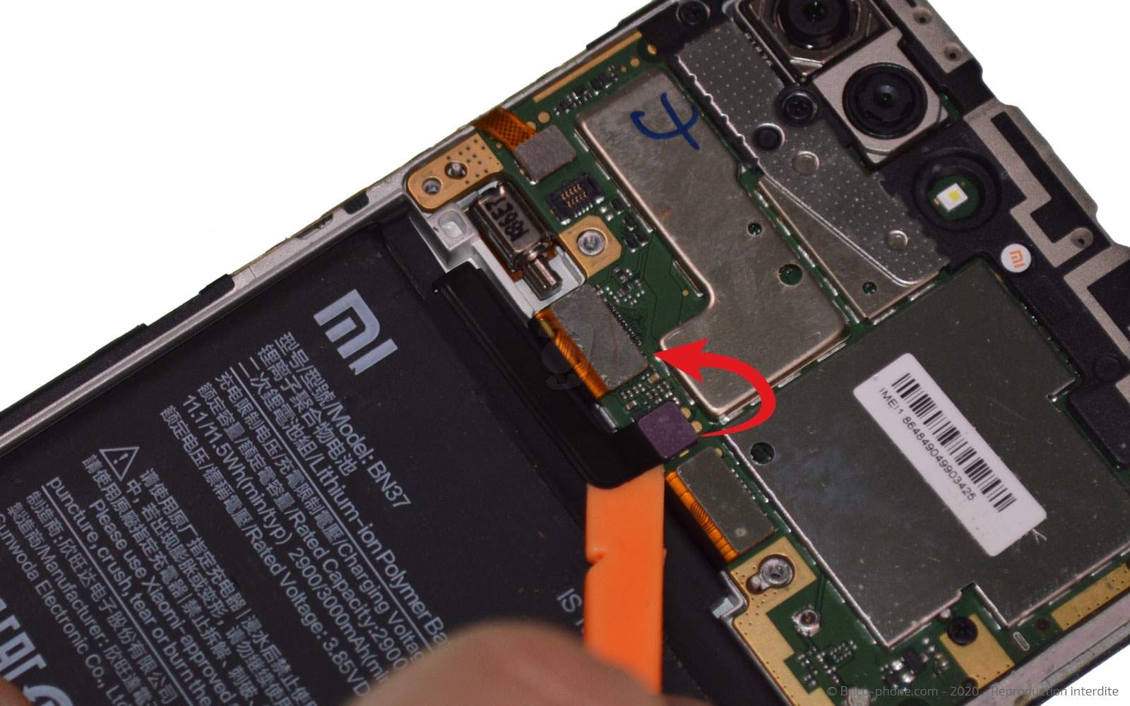 Changement du connecteur de charge sur Redmi 6 photo 3