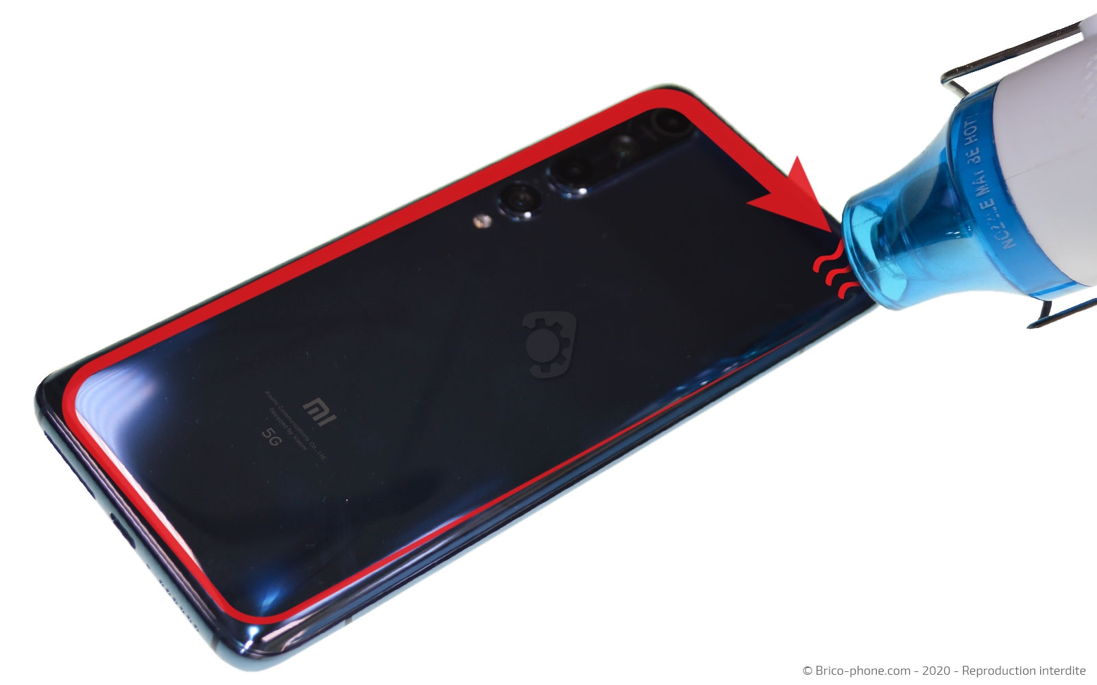 Changement de la vitre arrière  sur Mi 10 photo 2