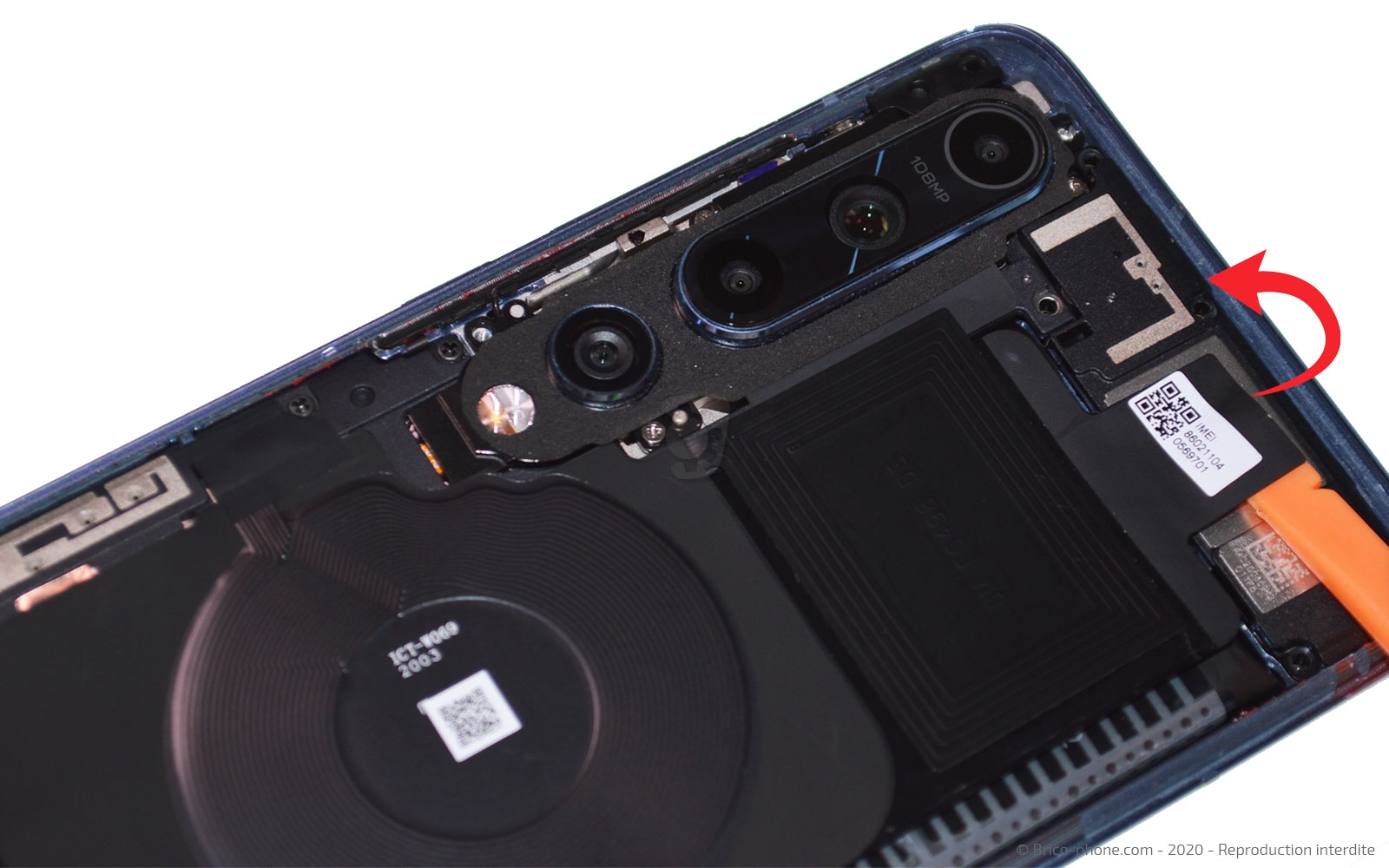 Changement de batterie sur Mi 10 photo 2