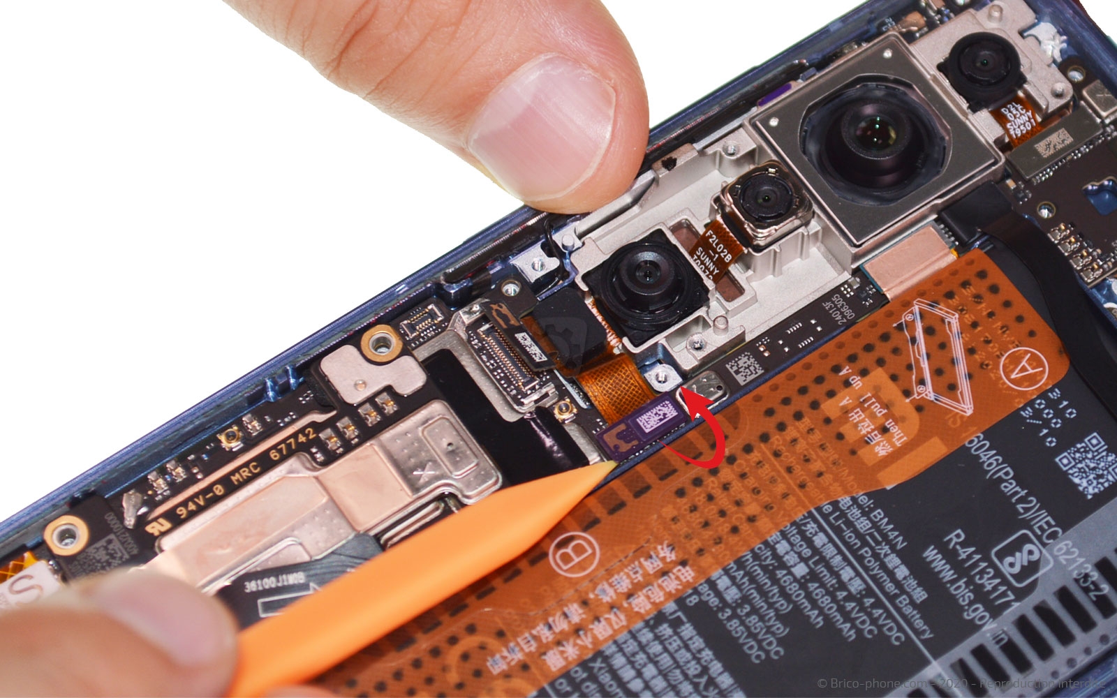 Changement d'écran (vitre + Amoled) sur Mi 10 photo 3