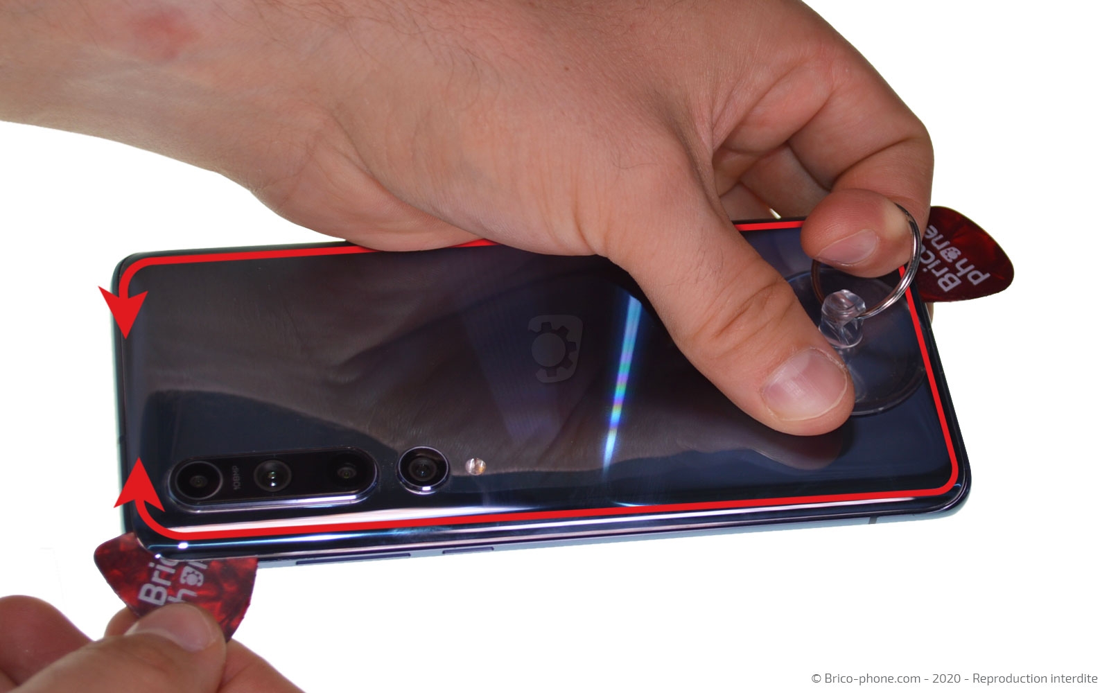 Changement d'écran (vitre + Amoled) sur Mi 10 photo 1