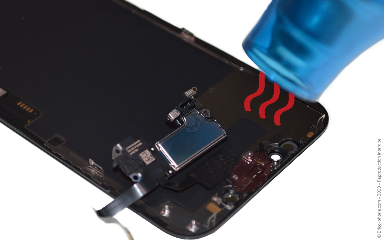 Changement de l'écran (vitre + Oled) sur iPhone 12 photo 4