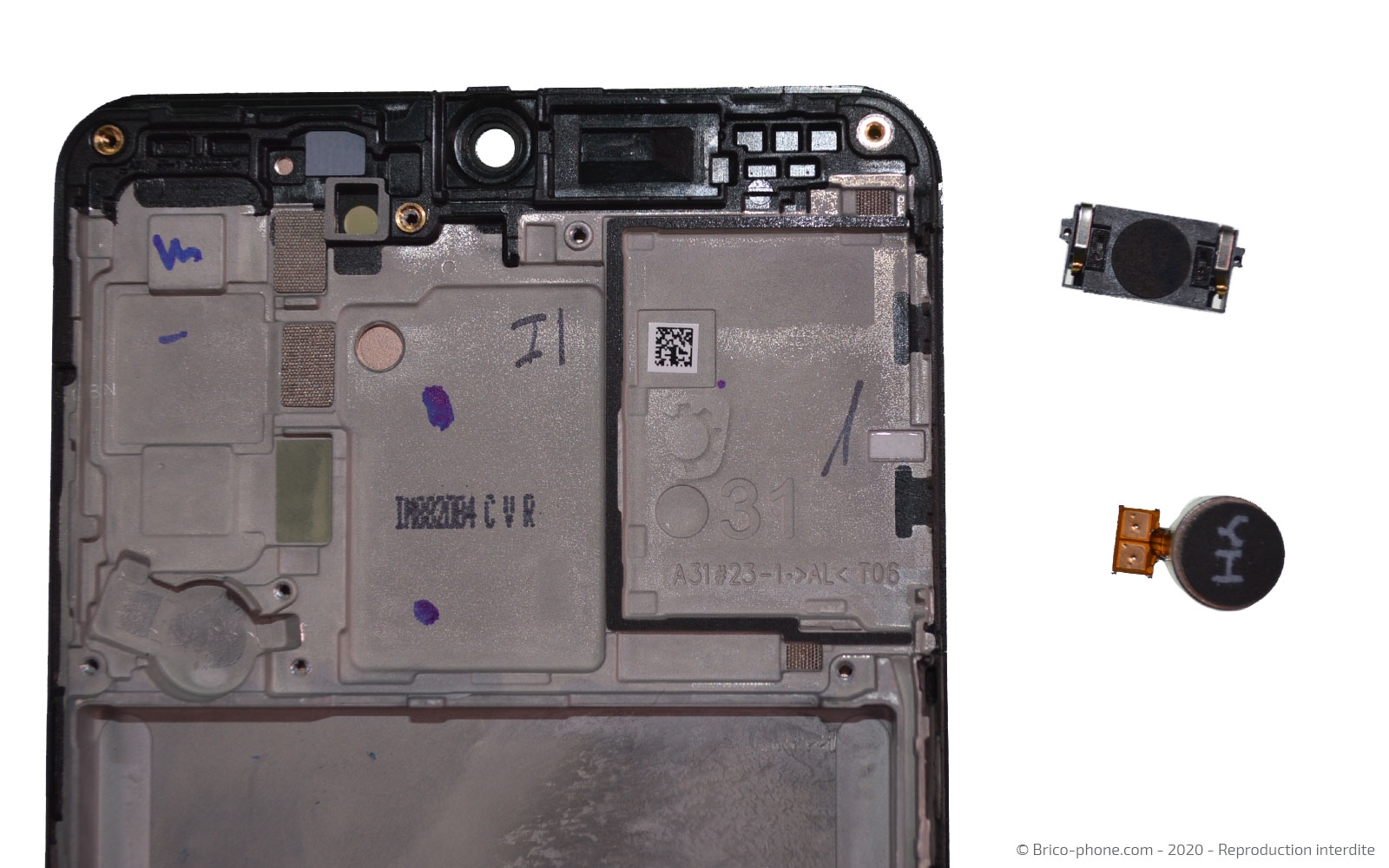Démontage complet sur Galaxy A31 photo 4