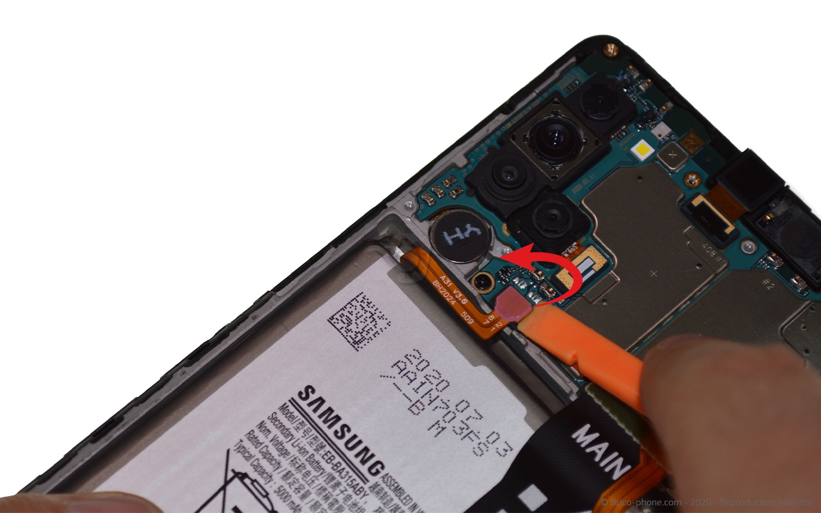 Changement du connecteur de charge sur Galaxy A31 photo 1