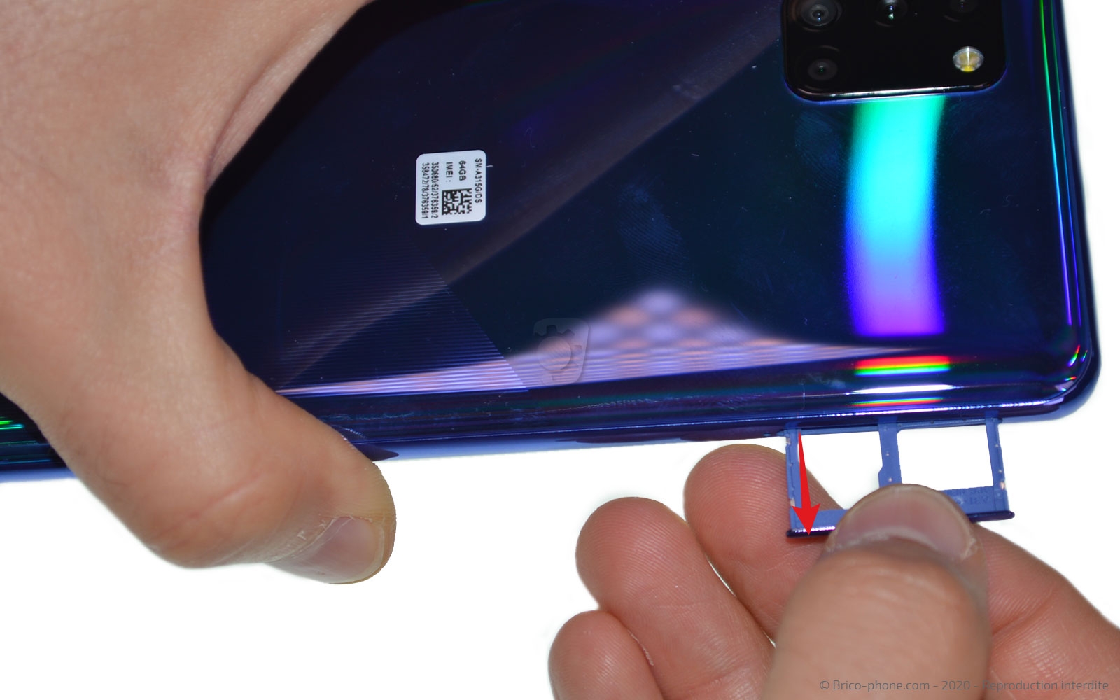 Changement du connecteur de charge sur Galaxy A31 photo 2