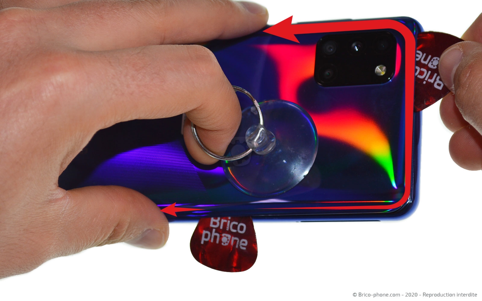 Changement du bloc écran sur Galaxy A31 photo 1