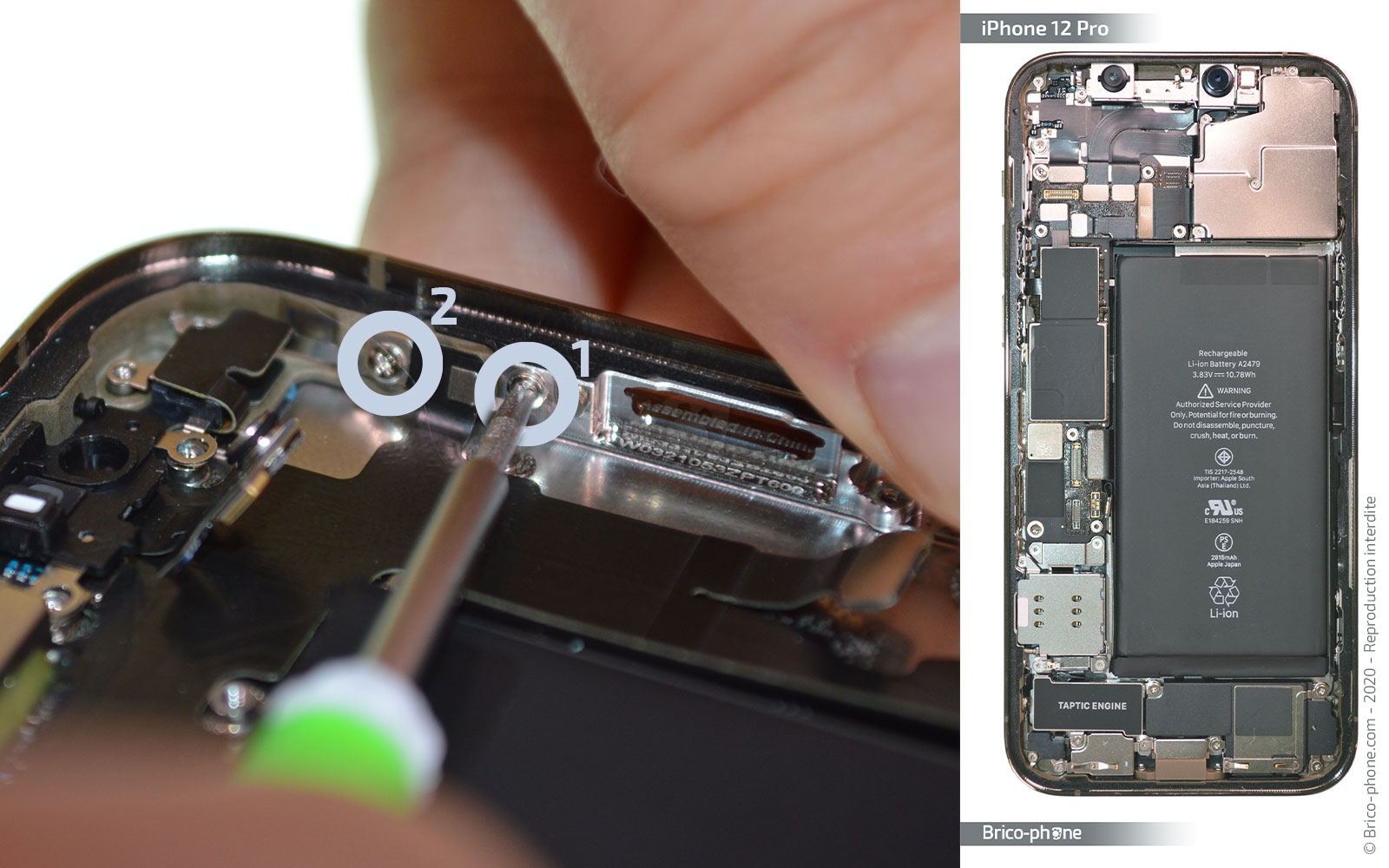 Remplacer le connecteur de charge sur iPhone 12 Pro photo 3