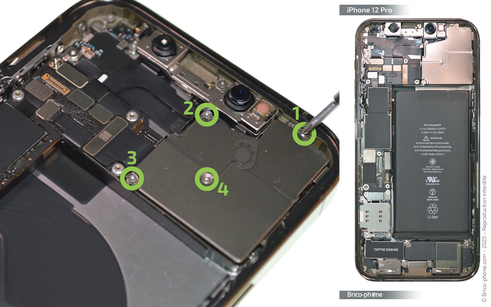 Changement du module triple caméras arrière sur iPhone 12 Pro photo 1